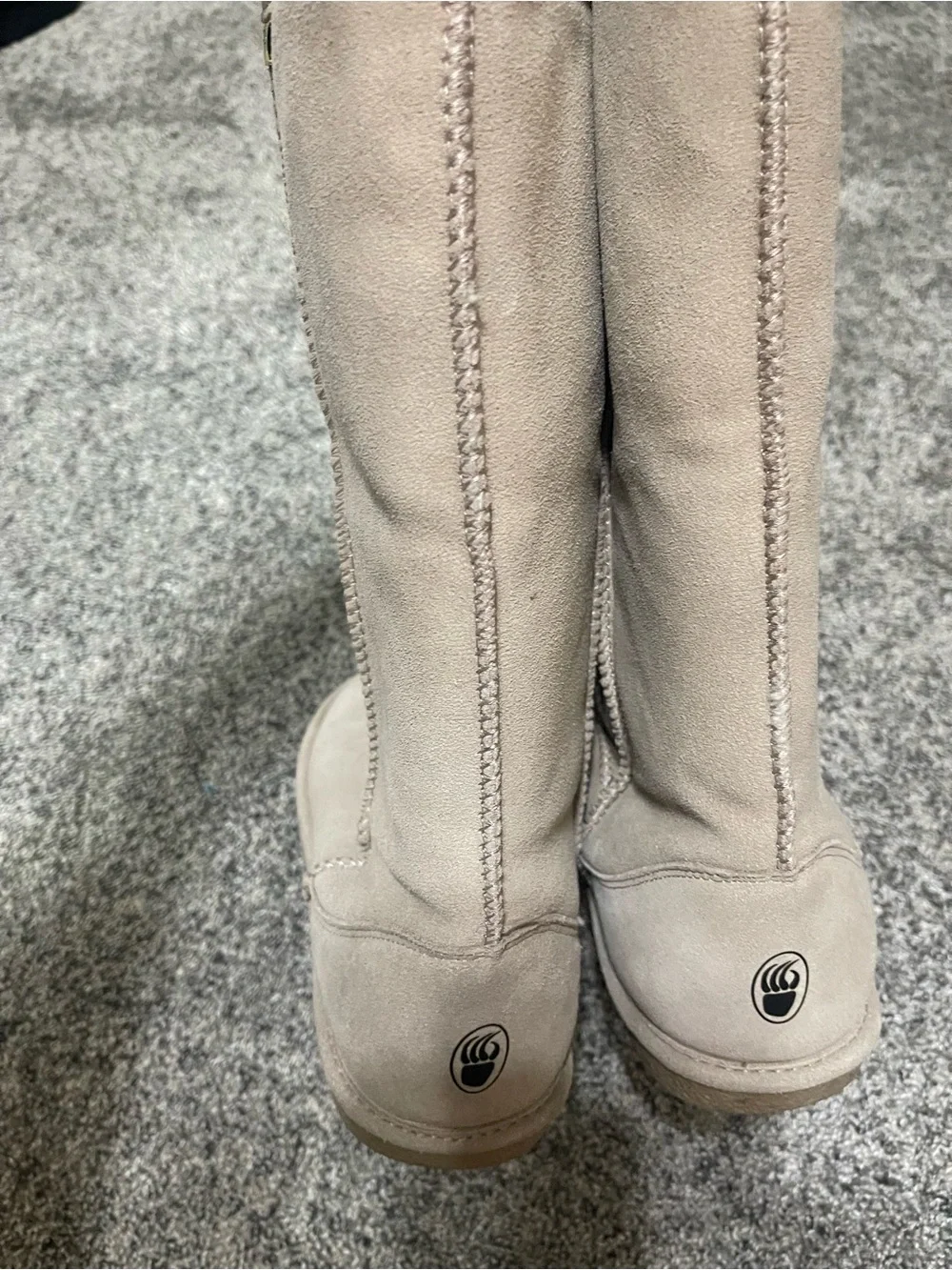 BearPaw Beige Suede Sole Boot